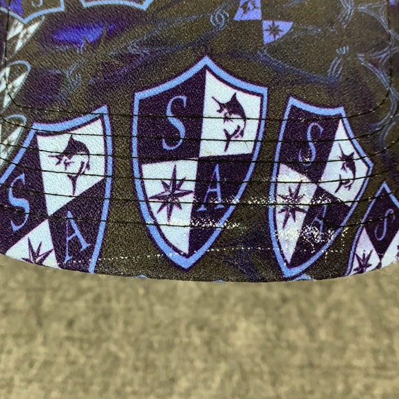 SA Co Kids Trucker Hat Adjustable Blue Black Embroidered Snapback Mesh Back Cap - Picture 6 of 13
